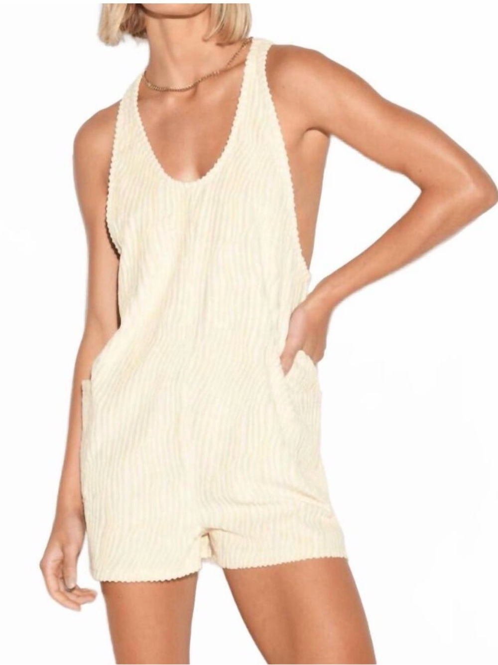 NWT spiritual gangster Los Feliz romper canvas XL $118